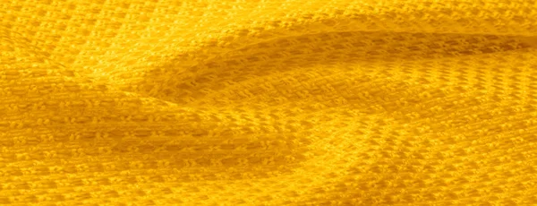 Background texture, pattern. Yellow fabric with metallic sequins — Stock Photo, Image