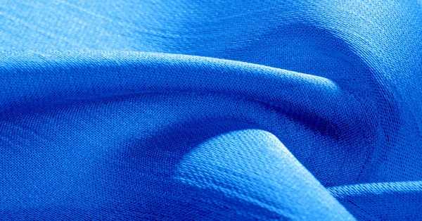 Achtergrond, patroon, textuur, behang, blauwe zijde stof. IT ha — Stockfoto