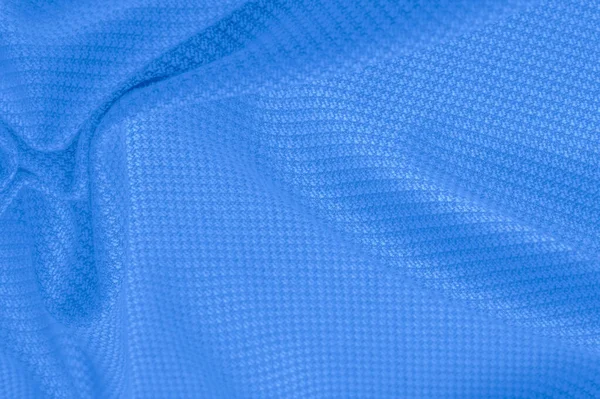 Bakgrunnsstruktur, mønster Varm ull med sydd blå – stockfoto