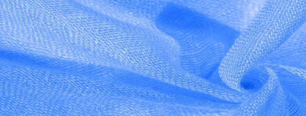 Texture, background, pattern, postcard, baby blue This silk is e — Stock Photo, Image