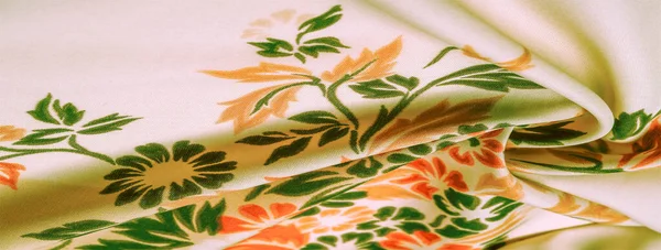 texture, background, pattern, delicate  silk with floral print E