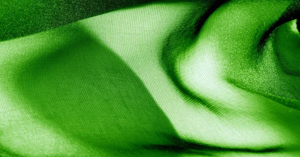 Fundo, padrão, textura, papel de parede, tecido de seda verde. Adicionar — Fotografia de Stock