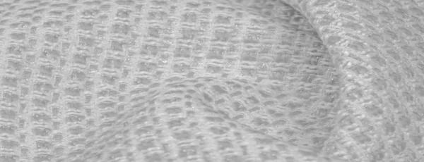 Background texture, pattern. White fabric with metallic sequins, — Stock Photo, Image