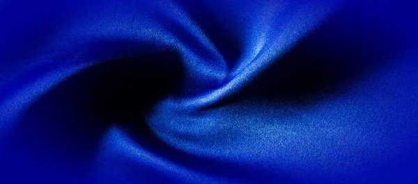 Текстура, шовкова тканина синя, зроблена тільки для настрою ми будемо — стокове фото