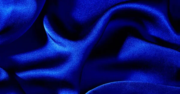 Фон, візерунок, текстура, шпалери, синя шовкова тканина. Додати — стокове фото