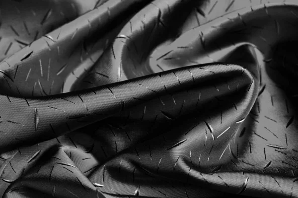 Текстурований, фон, малюнок. Чорна шовкова тканина, шовкова тканина D — стокове фото