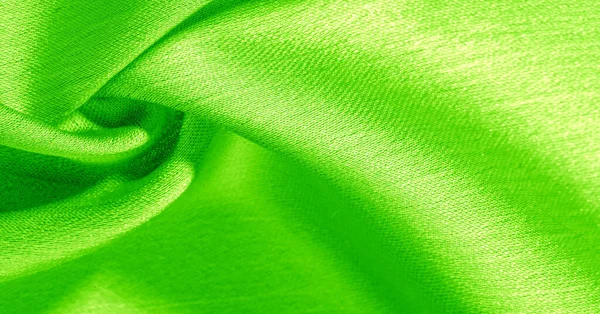 Background, pattern, texture, wallpaper, green silk fabric. It h — Stock Photo, Image