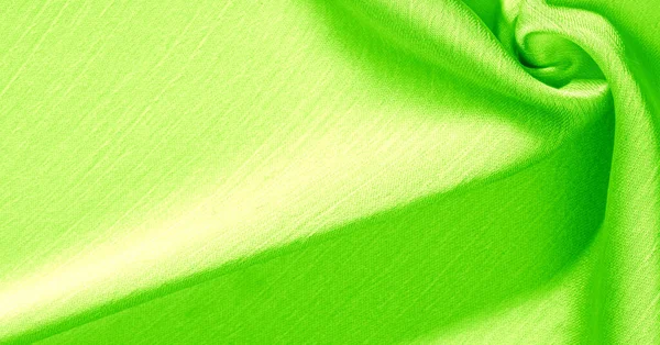 Background, pattern, texture, wallpaper, green silk fabric. It h — Stock Photo, Image