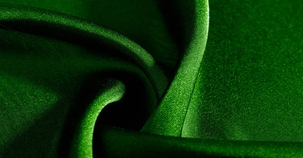 Fond, motif, texture, papier peint, tissu de soie verte. Ajouter — Photo