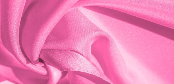 Texture, background, pattern, pink silk fabric. This silk is inc — Stock Photo, Image
