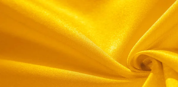 Textura, fondo, patrón, tela de seda en amarillo. Esta seda i — Foto de Stock
