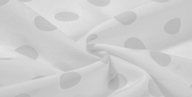 Dokulu arka plan, siyah ve beyaz polka nokta ipek kumaş. Bu