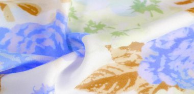 doku deseni pamuklu kumaş. Beyaz bir backgrou üzerinde çiçekler güller