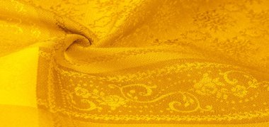 doku arka plan deseni. sarı kumaş. Bu, 