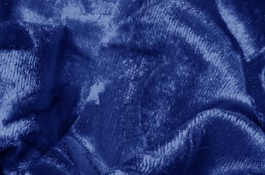 Mavi renk Kadife doku arka plan desen velor bez s