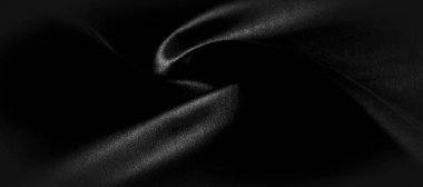 doku, arka plan, desen. Siyah ipek kumaş. Bu siyah ve