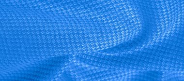 Arka plan dokusu, desen Kumaş dikişli mavi ile sıcak yün 