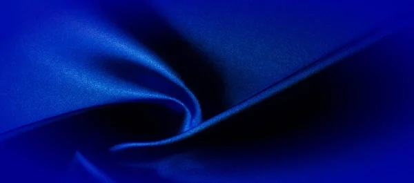 Textura, Tela de seda azul, Hecho solo para el estado de ánimo que introd — Foto de Stock