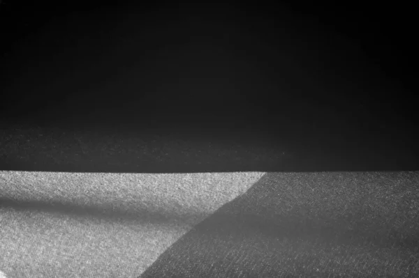 질감 배경 계획, 검은 직물. 이 가벼운 원단의 리 — 스톡 사진