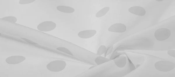 Fondo texturizado, tela de seda de lunares en blanco y negro. Esto... —  Fotos de Stock