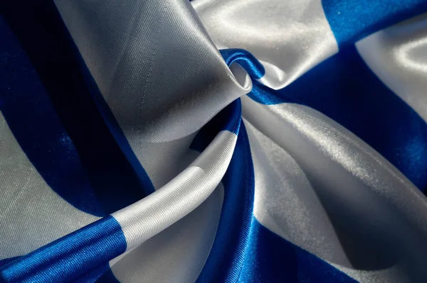 Textura, fundo, padrão, cartão postal, tecido de seda, azul-branco — Fotografia de Stock