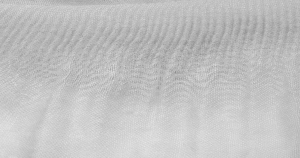 Texture, background, pattern, white silk corrugated crushed fabr — Stock Photo, Image