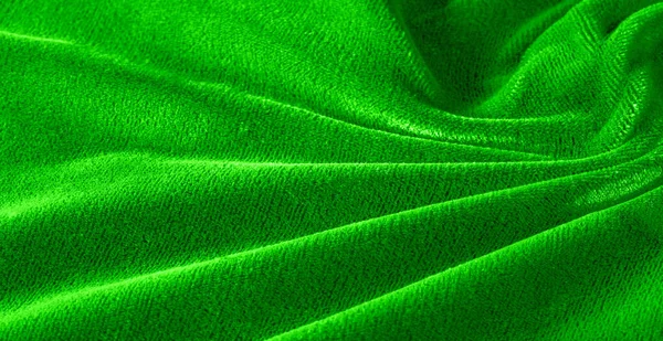 Motivo, trama, sfondo, tessuto di velluto verde, Girare le teste in — Foto Stock