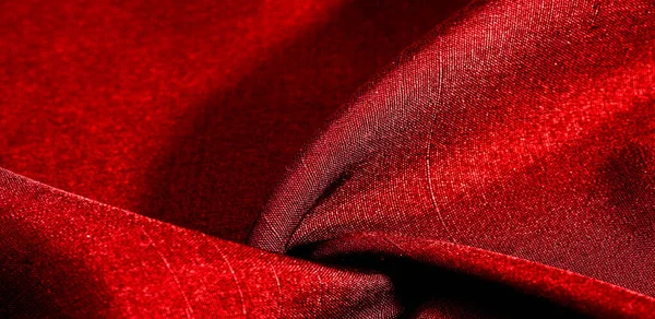 Textur, bakgrund, mönster, röd färg, tyg. bomullstyg i — Stockfoto