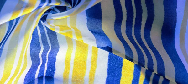Textura de fondo. tela de seda a rayas multicolor. México co —  Fotos de Stock