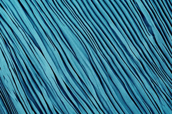Υφή, φόντο, μοτίβο, πανί πλισέ μπλε. Ένα γυαλιστερό φινίρισμα — Φωτογραφία Αρχείου