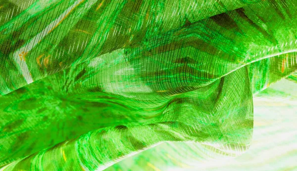 Tekstura tła, wzór. Jedwab z zielonkawej Szmaragdowej cienia. — Zdjęcie stockowe