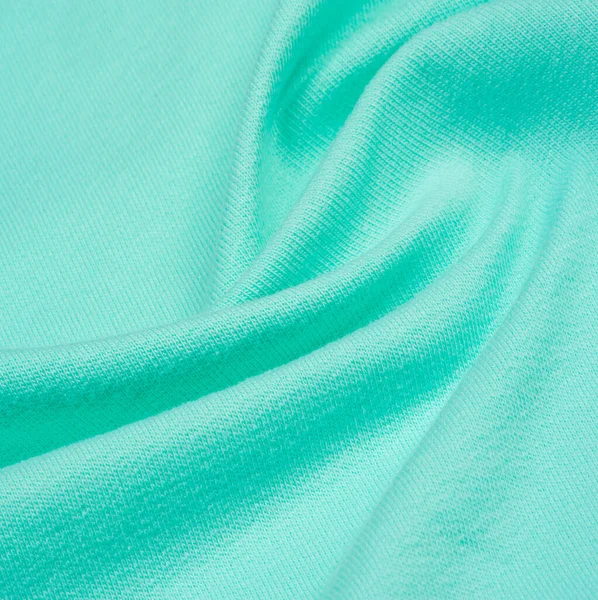 Tekstur, latar belakang, pola. Kain rajutan biru, turqu — Stok Foto