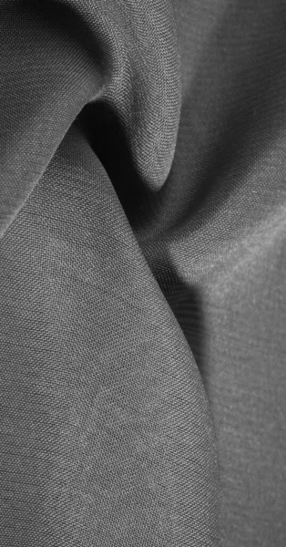 Tekstur, latar belakang, pola, abu-abu kain sutra hitam ini sangat l — Stok Foto