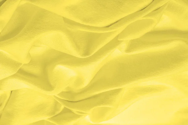 Pola latar belakang tekstur. Kain rajutan Kuning. Menyengat, xan — Stok Foto