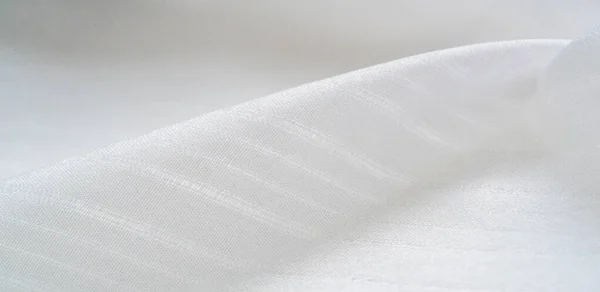 Texture silk white fabric. From Telio, this organza has a thin, — Stock Photo, Image