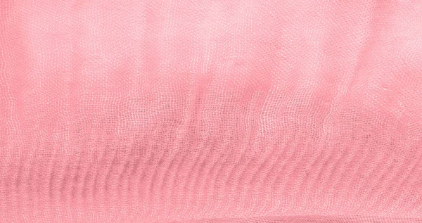 Texture, background, pattern, pink silk corrugated crushed fabri — Stock Photo, Image