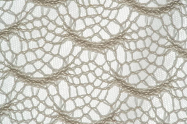 Blurry, texture, background, pattern. white lace fabric. This wo — Stock Photo, Image
