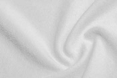 Doku arka plan deseni. Kumaş beyaz örülmüş. Bu st