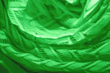 Doku, arka plan, desen, ipek kumaş, yeşil, katmanlı dantel t