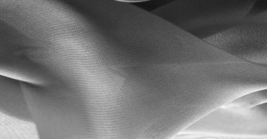 doku, arka plan, desen, gri siyah İpek Kumaş Bu çok l