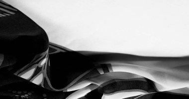 doku, arka plan, desen, duvar kağıdı. Siyah beyaz ipek kumaş