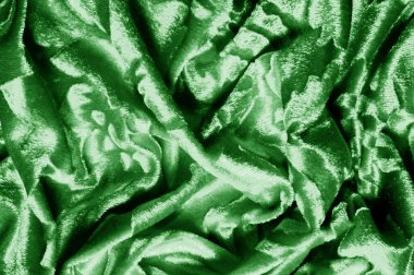 velor yeşil kumaş Kadife desen bir sünnetsiz altından oyulmuş