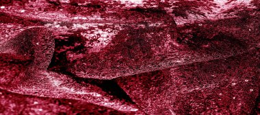 Doku, desen, beyaz bir arka plan üzerinde kırmızı dantel kumaş. Şarküteri