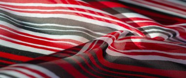Arka plan dokusu. çok renkli çizgili ipek kumaş. Meksika co