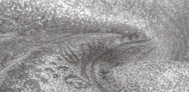 Doku arka planı, desen. beyaz brokar kumaş. Organze broca