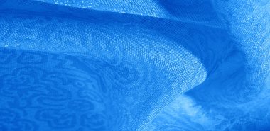 Doku arka plan desen kumaş çiçek süs mavi. Bu col