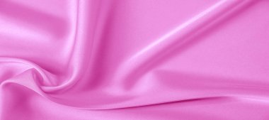  Doku. Pembe ipek kumaş. parlak parlaklık ve karakteristik 