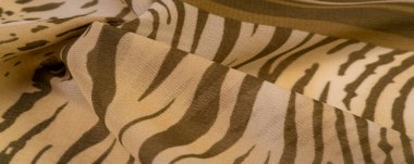 Doku, desen, koleksiyon, ipek kumaş, Afrika teması, hayvan