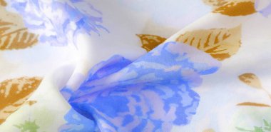 doku deseni pamuklu kumaş. Beyaz bir backgrou üzerinde çiçekler güller