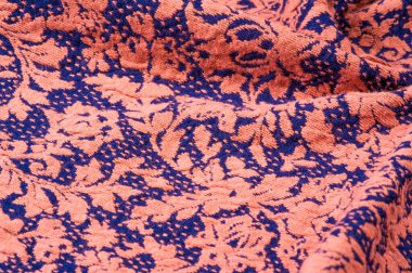 Dokulu, arka plan, desen, Kumaş yün, mavi bir arka plan üzerinde